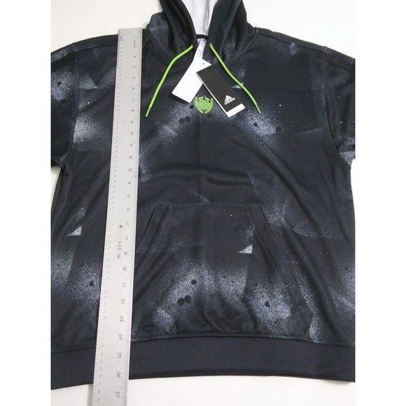 Adidas Mens Small Donovan Mitchell Short Sleeve Shooter Hoodie Sweatshirt HB5427 - Picture 8 of 9